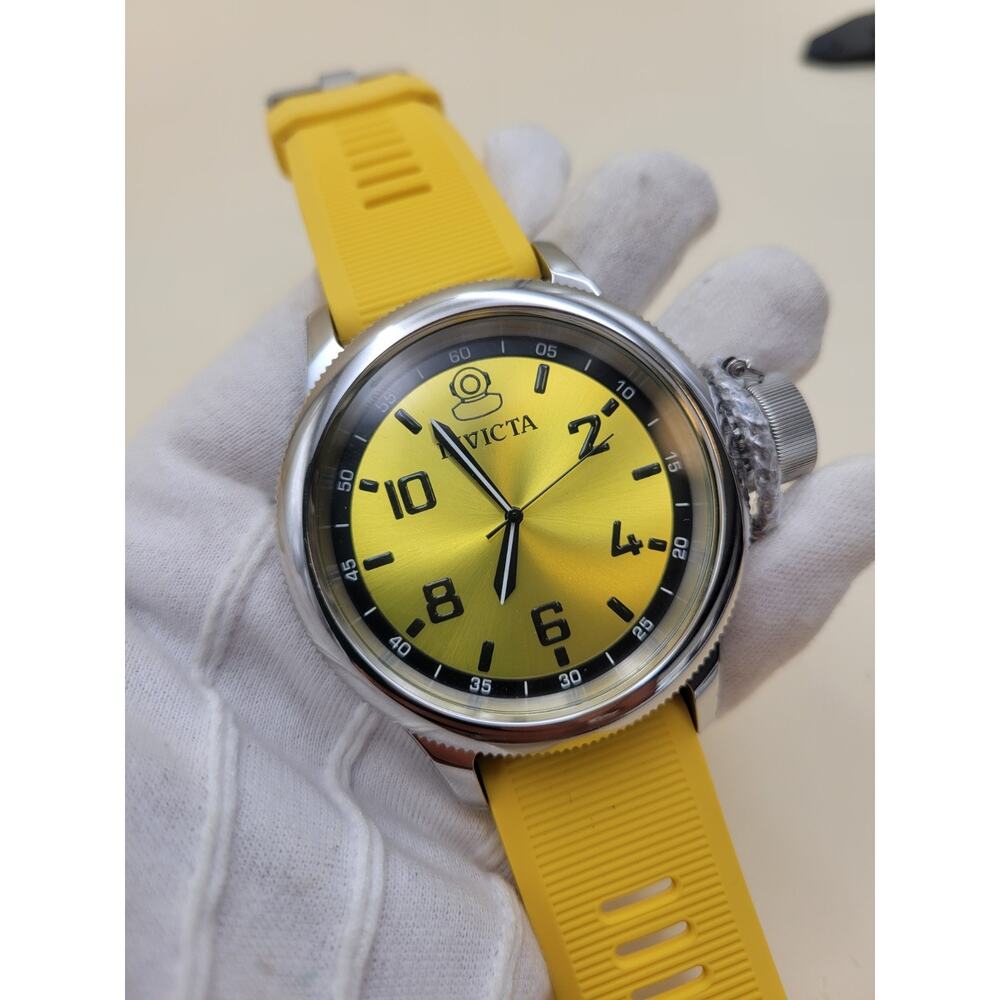 Invicta Men’s Russian Watch 1959 Diver 28803 Special Edition 50 Years Yellow